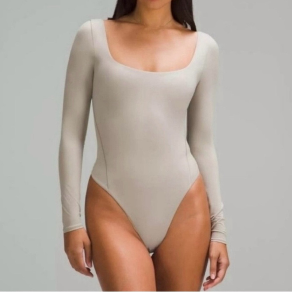 NWT, Wundermost Ultra-Soft Nulu Square-Neck Long-Sleeve Bodysuit, X-Large